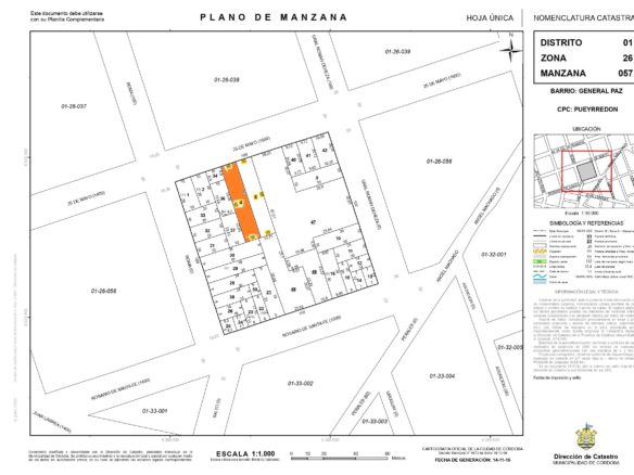 Espectacular TERRENO DE 10X 50 MTS - sobre 25 DE MAYO AL 1500 !!!