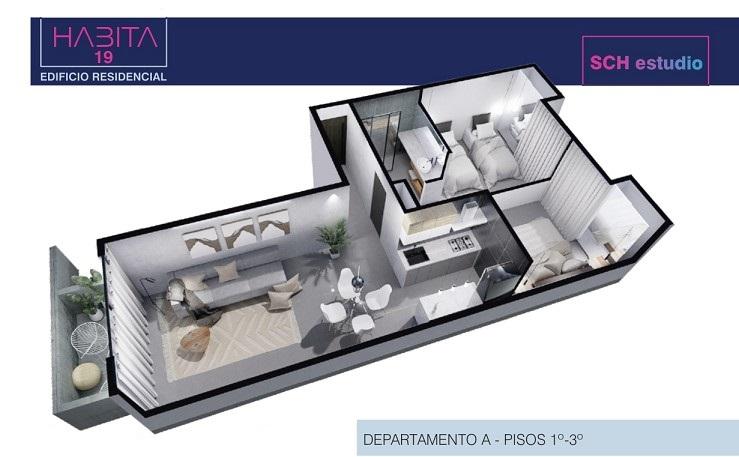 HÁBITA 19-Depto 2D en constr ext c/balcón en el corazón de Gral. Paz!