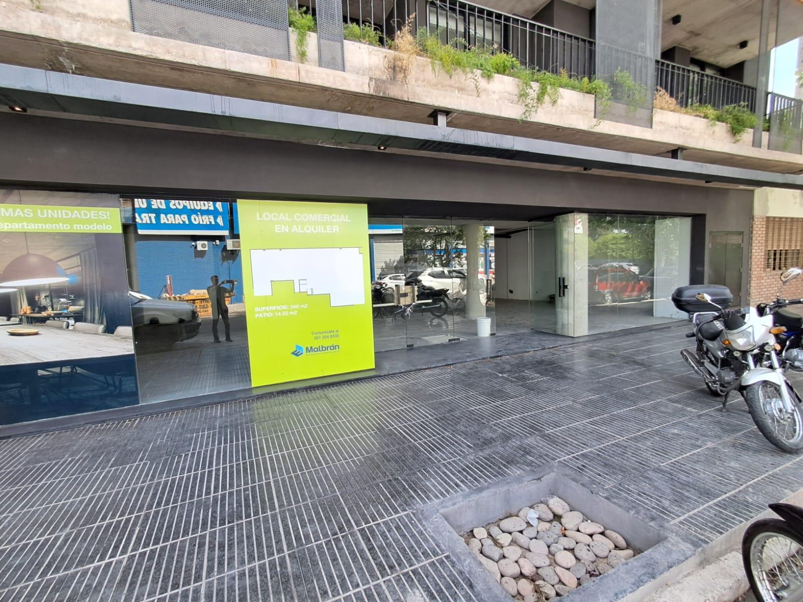 EN ALQUILER Local comercial A ESTRENAR  con Patio 340 m2 Bº Gral. Paz Esquiu al 800