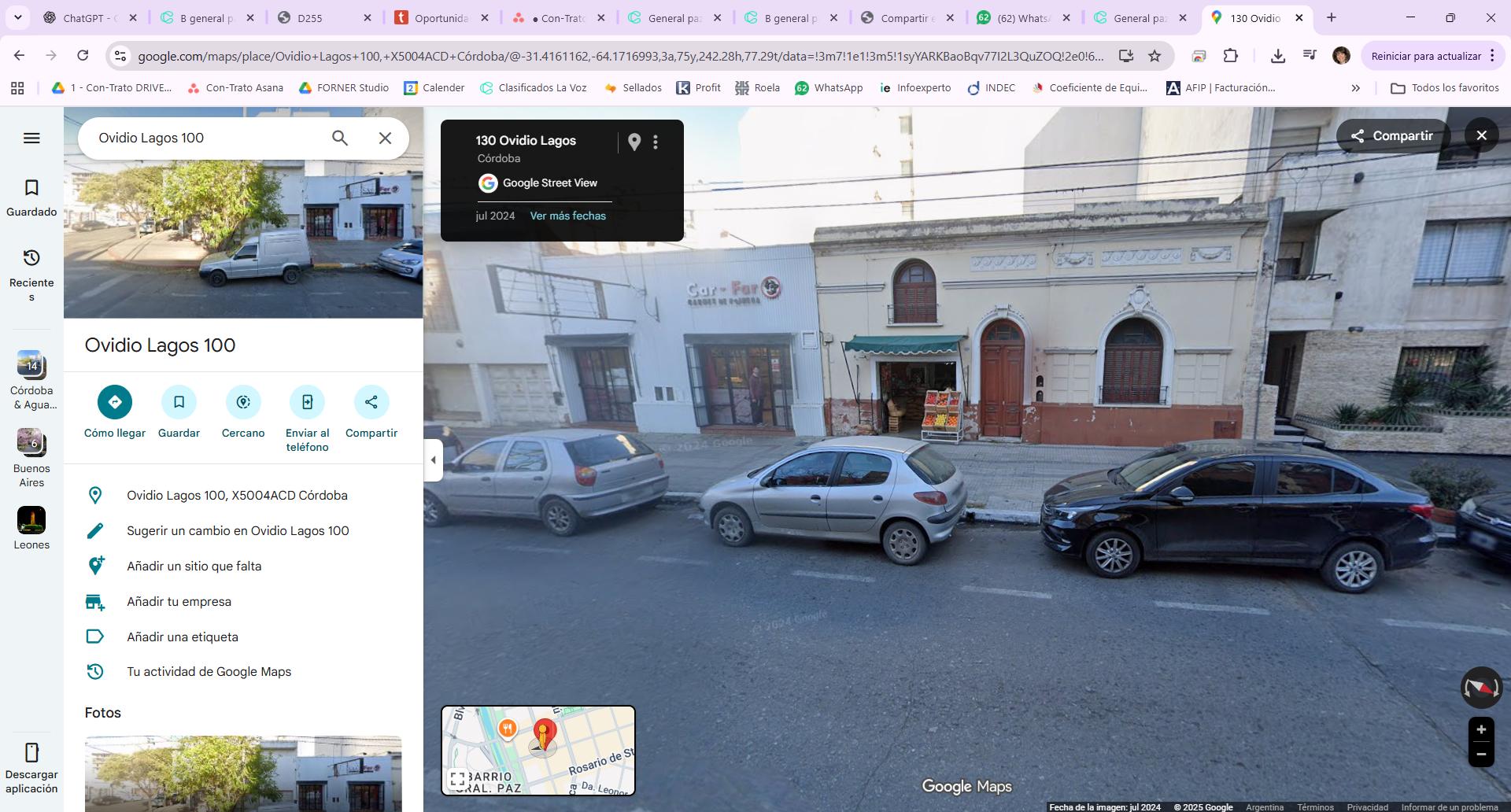 David Luque Esq. Lima  – Terreno demolido con factibilidad de 1855  m2 – General Paz