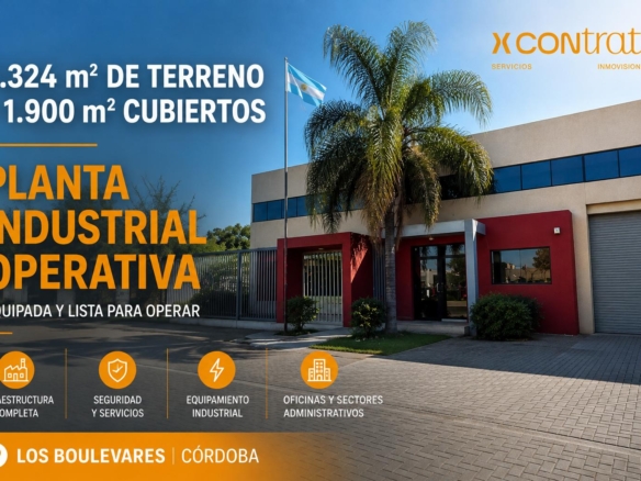 Planta Industrial 1.900 m² Equipada | Oficinas   Galpones   15 Cocheras I Lista para Operar